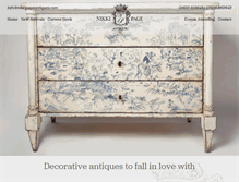 Tablet Screenshot of nikkipageantiques.com